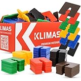 ABSTANDSHALTER KUNSTSTOFF KUNSTSTOFFPLATTEN VERGLASUNGSKLÖTZE-SET 300-TEILIG - 50 x 50 mm WKRĘT-MET® KLIMAS Verglasungsklötze Kunststoff Unterlegplatten Distanzhülsen Höhe 2-10 mm MIX