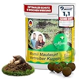 Momii Maulwurf Vertreiber-Kugeln mit Sofort- und Langzeitwirkung - effektives Mittel gegen Maulwürfe