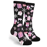 Weihnachtsschweine Herren Damen Trekkingsocken Rutschfeste Laufsocken Gepolstert Wandersocken Für Trekking Outdoor Fitness