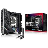 ASUS ROG Strix B760-I Gaming WiFi 6E Intel® B760 (13th and 12th Gen) LGA 1700 Mini-ITX Motherboard,8 + 1 Power Stages,DDR5 up to 7600 MT/s, PCIe 5.0,2xM.2 Slots,USB 3.2 Gen 2x2 Type-C,Aura Sync RGB
