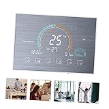 VILLCASE 1Satz Smart Touchscreen Thermostat Für Zuhause Energieeffizienter Thermoregulator Mit Großem LCD Display Kompatibel Mit Kassetten Und Rundkästen Eleganter