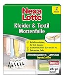 Nexa Lotte Kleider- & Textil-Mottenfalle, Insektizidfreie Klebefalle gegen Kleidermotten, 2 Fallen, 1.5 x 12.0 x 14.0 cm, Blau