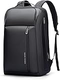 MARK RYDEN Erweiterbarer 25L-35L Große Kapazität Laptop Rucksack, Business Rucksack Herren für 15.6 zoll Laptop, 45x30x18 Reiserucksack mit USB-C für Städtetrips und Kurzurlaube - Schwarz