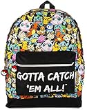 Pokémon Pokemon Kids Gamer Schulrucksack | Verstellbare Gurte für ganztägigen Komfort | Unisex-Design für junge Fans | Dynamischer Rucksack | Mehrere Taschen halten das Wesentliche organisiert