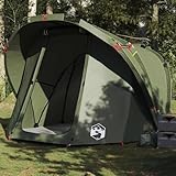 Homgoday Angelzelt 4 Personen Olivgrün Wasserdicht Campingzelt Karpfenzelt Campingzelt Backpacking Zelt Anglerzelt für Trekking, Camping