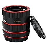 SHOOT AF Autofokus Makro Verlängerungsröhrchen Set für Canon EOS EF EF ESEN Objektiv DSLR Kameras 1100D 700D 650D 600D 550D 500D 450D 400D 300D 300D 100D 70D