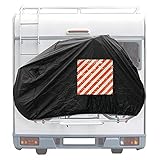 Cartrend 10162 Caravan Fahrradschutzhülle Heckmontage 1 Stück Fahrradschutz Fahrradhülle Camping Campingzubehör Wohnwagen Wohnmobil für 2 Fahrräder, Medium