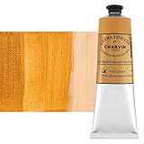 Charvin Extra feine professionelle rohe Sienna Künstlerölfarbe, 150 ml, dreifach gefräst für Geschmeidigkeit, reiche Textur, Mohnölbasis, lichtecht, handgefertigte Ölfarben für Profis