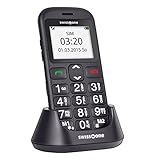 swisstone BBM 320c - GSM- All Carriers 1 GB Mobiltelefon mit großem beleuchtetem Farbdisplay, schwarz