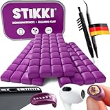 STIKKI Reinigungsknete für Handy & Kopfhörer – Profi Reinigungsset inkl. Bürsten & Ladebuchsen Tool für USB-C & Lightning (z.B. iPhone) | Reinigt schwer erreichbare Stellen | Ideal für Airpods & mehr