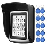LIBO Wasserdichter Zugangskontrolle-Tastatur-RFID-Prüfer für einzelnes Tür-Eintragungs-System 1000 Benutzer 10pcs 125KHz RFID Keyfobs mit regendichter Abdeckung
