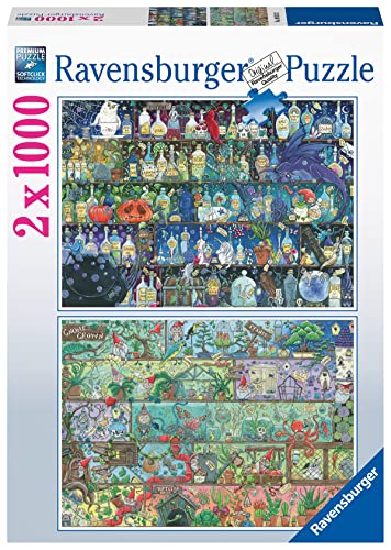 Ravensburger Puzzle 80524 - Zoe Sadler: Magische Regale - 2x1000 Teile Puzzle für Erwachsene und Kinder ab 14 Jahren [Exklusiv bei Amazon]