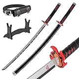 Bambus Anime Katana Cosplay Schwert, Katana Inspiriert Demon Slayer Schwert 105cm / 41 Zoll Hashira Pillars & Protagonist Katana, eine Vielzahl von Stilen zur Auswahl (Tanjiro Kamado)