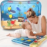 mookrook® Wassermatte Baby BPA-frei I Faszinierende Spielmatte Baby & Babyspielzeug 0-6 Monate I Wasserspielmatte Baby inkl. Anleitung I Spielzeug Baby