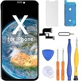 LL Trader Display für iPhone X LCD 5.8' Bildschirm Ersatz FHD Touchscreen 3D Touch Digitizer Rahmen Montage und Reparaturkits (Modelle A1865, A1901, A1902)