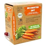 Bio Karottensaft, 3 Liter – 100% Karottensaft, milchsauer vergoren – in Deutschland abgefüllt – natürlicher Geschmack – kein zugesetzter Zucker (lt. Gesetz)