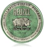 REUZEL Pomade Green Grease Medium Hold, 1er Pack (1 x 113 g), Pfefferminze