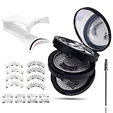 XFSRG Magnetische Wimpern Künstliche Wimpern Magnetisch Natürlicher Look Magnetwimpern Magnetische Wimpern mit Zange Bürste Wiederverwendbar Kein Kleber für Make up(Schwarz)