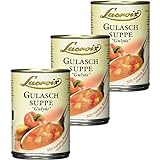 Lacroix Gulasch Suppe zartes Rindfleisch pikant gewürzt 400ml 3er Pack
