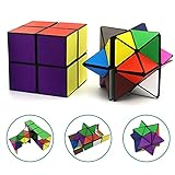 Euklidischer Würfel Star Cube Magic Cube Set, Transforming Cubes Magic Puzzle Cubes für Kinder und Erwachsene (Mehrfarbig)