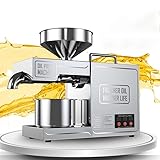 Automatische Ölpresse, 1000 W Kaltpresse, Edelstahl für Bio-Ölgewinnung, lebensmittelecht