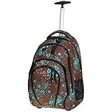 KEANU Rucksacktrolley Schultrolley Rucksack :: 33 Liter, 2 Seiten-Netze, 2 A4 Fächer, Organizer :: Schulranzen Schulrucksack