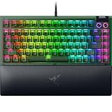 Razer BlackWidow V4 75% Phantom Green Edition - Hot-swap-fähige mechanische Gaming-Tastatur (Orange Tactile Switches, Medienrolle mit 2 dedizierten Medientasten) US Layout | Phantom Green