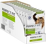 Perfect Fit Senior 7+ Katzennassfutter mit Truthahn und Karotten, 12 Portionsbeutel, 12x85g – Premium Katzenfutter nass, für ältere Katzen ab 7 Jahren, zur Unterstützung der Gesundheit