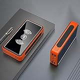 Powerbank Kabelloses Laden Solarbatterie Panel Powerbank Ladegerät für Mobiltelefone mit großer Kapazität Externer Akku