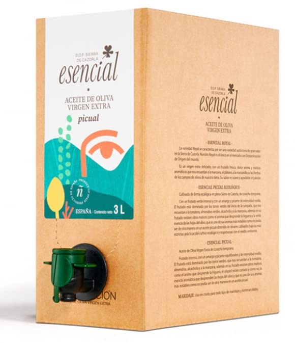 S.C.A. NUESTRA SEÑORA DE LA ENCARNACIÓN - ESENCIAL Picual Natives Olivenöl Extra Früh (D.O.P. Sierra de Cazorla) - Bag In Box (3 Liter)