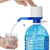 InnovaGoods® Manueller Wasserspender für XL-Flaschen, Einfache Handhabung, BPA-frei, Inklusive 3 Saugschläuche, Blau/Weiß, 8 x 16,5 x 18 cm, Polypropylen