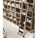 Bibliotheksleiter-Hardware-Kit – Rutsche aus Karbonstahl (Größe: 100 cm Schienen-Kit)