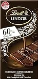 Lindt Schokolade LINDOR 60 % Kakao, Promotion | 100 g Tafel | Edelbitter-Schokolade mit einer unendlich zartschmelzenden Füllung | Schokoladentafel | Schokoladengeschenk, 2023 Version
