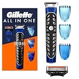 Gillette Fusion 5 Styler Rasierer Herren, Barttrimmer + Rasierklinge + 3 Kammaufsätze, Geschenk für Männer