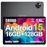 DOOGEE U11 Android 15 Tablet 11 Zoll 16GB RAM +128GB ROM (2TB TF) 8580mAh Gaming Tablet Android, 13MP+5MP, Octa-Core Tablet PC 2.4G+5G WLAN GMS/ WidevineL1/ 3.5mm Audio/GPS/Face ID/OTG [2025]
