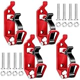 4 Stück Schaufelhalter LKW Zubehör, Schaufelhalter für Dachträger, Schaufelhalter für Besenhalterung Wand, Schaufelhalter für Offroad Zubehör, Gartengeräte Aufhängung mit Schrauben und Muttern
