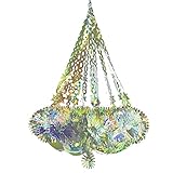 Kronleuchter Deckenleuchten Lampenschirm Farbe Anhänger Deko Lichtschirm Hängelampen Abdeckung für Wohnzimmer Schlafzimmer Schlafsaal Hängematte Mit Gestell Holz (C One Size)