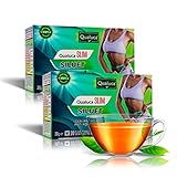 QUALUCA Slim Siluet Tea | Abnehmen Tee | Löwenzahnblätter | Grüner Tee | Kräutertee | 2 Packung | 40 Teebeutel - 60g