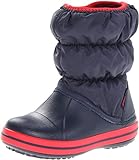 Crocs Winter Puff Boot Kids, Unisex - Kinder Schneestiefel, Blau (Navy/Red), 29/30 EU