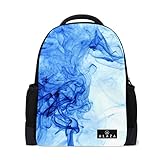My Daily Rucksack mit abstraktem blauem Rauchtinte, 35,6 cm (14 Zoll), Laptop, Tagesrucksack, Büchertasche für Reisen, Uni, Schule, Mehrfarbig, Einheitsgröße, Tagesrucksäcke