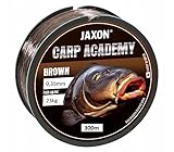 Karpfenschnur Angelschnur JAXON CARP Academy 300m Spule 0,25-0,35mm Feederschnur Karpfen Monofile (300m/0,35mm/23kg)