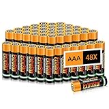 EXTRASTAR Zink-Carbon-Batterien AAA 1,5V (48 Stück) – Hochleistungsbatterien mit 400 mAh, Lange Haltbarkeit, Ideal für Haushalt, Spielzeug und Elektronik – Inklusive Aufbewahrungsbox