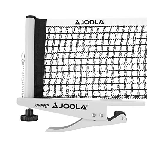 JOOLA 31013 Tischtennisnetz Snapper-Indoor Garnitur Freizeitsport Höhenverstellbar mit Feststellschraube - Klemmtechnik, silber/schwarz, one size
