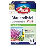 Abtei Mariendistel Plus mit Artischocke - unterstützt die Leberfunktion - fördert die Fettverdauung - Natürlich wirksam - 30 Kapseln