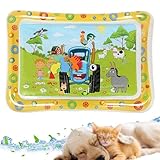 Generisch Katzen Wasserbett | Klappbares Wasserbett Für Hunde | Aufblasbare Krabbeldecke Dickes Haustierzubehör Zum Schlafen Für Alle Altersstufen Bei Innen & Außen Reise Familien Wohnzimmer
