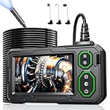 Endoskopkamera mit Licht 10M, Hopefox 1080P HD Digital Endoscope mit 4.3-Zoll-IPS- Bildschirm, IP67 Wasserdicht Rohrkamera mit 8 einstellbaren LEDs, 8mm Schlangenkamera Inspektionskamera(NO SD Karte)