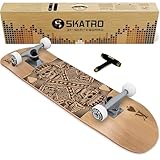 SKATRO - Pro Skateboard 31' Komplett für Erwachsene, Jungen, Mädchen, Anfänger und Kinder