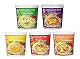 Cock Brand - Probierset Currypasten - 5er Pack (5 x 400g) - 5 Sorten, je 1 Dose