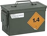 kleine Metall Munitionskiste '4API' Aufbewahrungskiste ca. 30,5x19x15,50cm Militärkiste Munitionsbox Weinkiste Apfelkiste Shabby Vintage