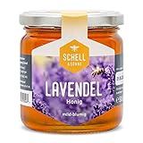 SCHELL & SÖHNE Französischer Lavendelhonig 500g - Imkerei - flüssiger Honig aus der Provence